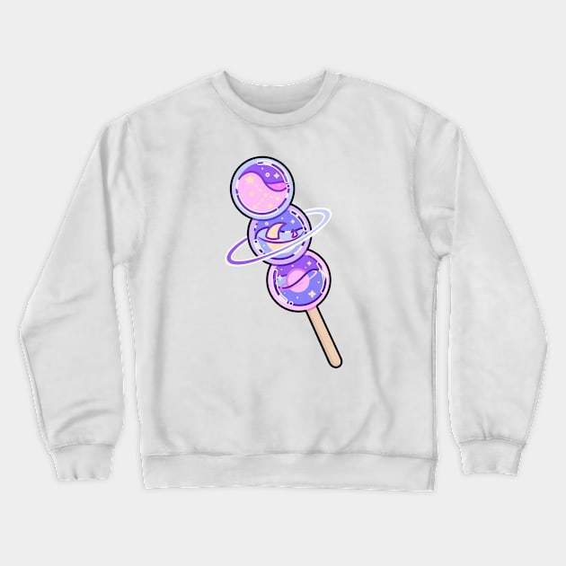 Galaxy dango Crewneck Sweatshirt by veraphina